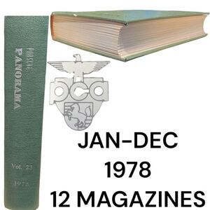 Porsche Panoramic Hardcover Bounded Magazines Vintage 1978 JAN-Dec  PCA